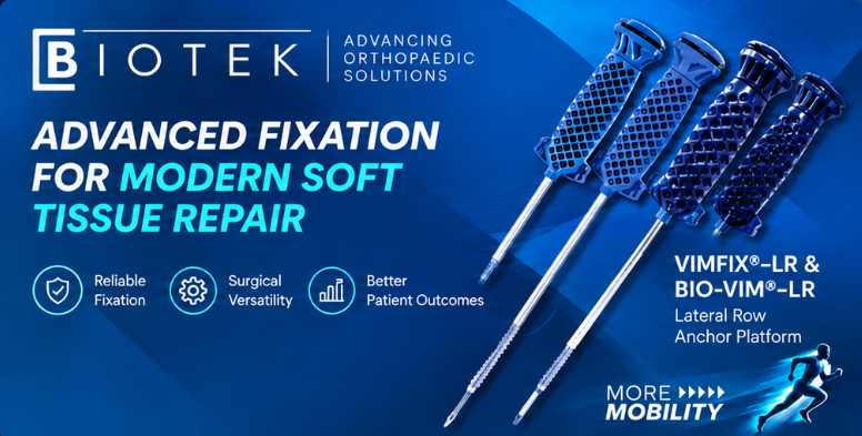 BIOTEK advanced fixation for modern soft tissue repair