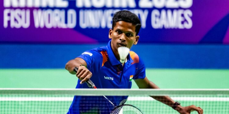 Sathish Karunakaran Leads India to Historic First Badminton Medal at FISU World University Games