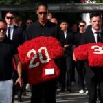 Soccer stars and Diogo Jota’s family gather for funeral of Liverpool player and his brother