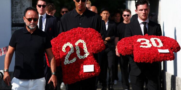 Watch, Soccer Stars and Diogo Jota’s Family Gather For Funeral Of Liverpool Player And His Brother