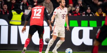 Harry Kane owns 104 appearances for Bayern