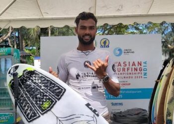 Ramesh Budihal Makes Waves with Historic Bronze at Asian Surfing Championships