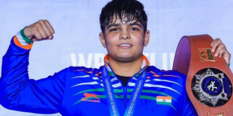 World Champion Kajal Strikes Gold Again at World U-20 Wrestling Championships