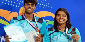 Telangana Swimmers Shine: Suhas Bags Silver, Nithya Adds Bronze at Junior Nationals