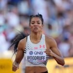 Gianna Woodruff breaks own national record in 400m hurdles semis
