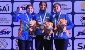 India-dominates-opening-day-of-ISSF-Junior-World-Cup-2025-clean-sweep-in-womens-50m-Rifle-Prone
