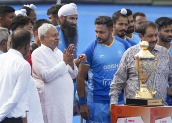 Nitish Kumar Announces ₹10 Lakh Cash Award for Each Player of India’s Asia Cup Winning Men’s Hockey Team