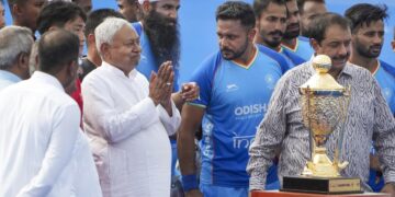 Nitish Kumar Announces ₹10 Lakh Cash Award for Each Player of India’s Asia Cup Winning Men’s Hockey Team
