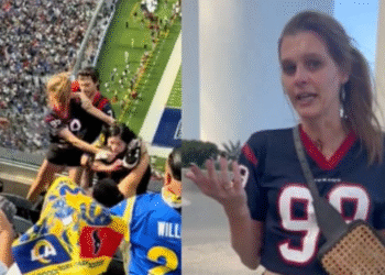 WATCH: Viral Video Captures Violent Brawl Between Texans and Rams Fans