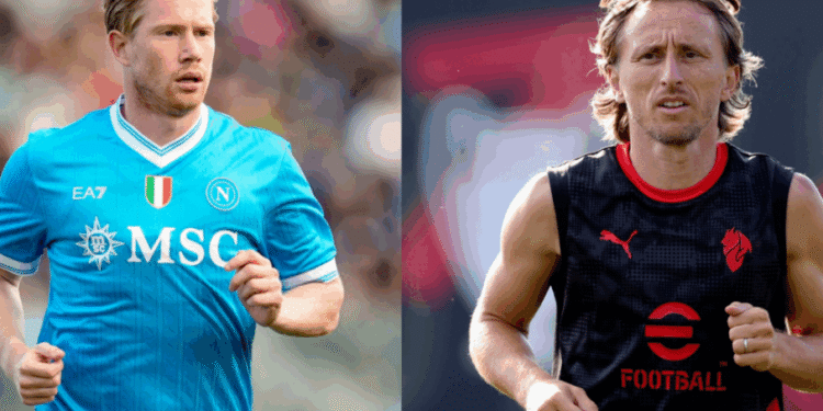 De Bruyne And Modrić Set To Face Off In Blockbuster Serie A Contest