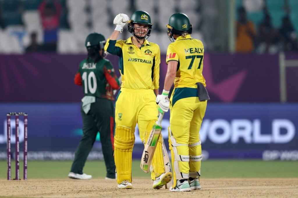 Alyssa Healy has hit successive 100s for the 2nd time in World Cup history