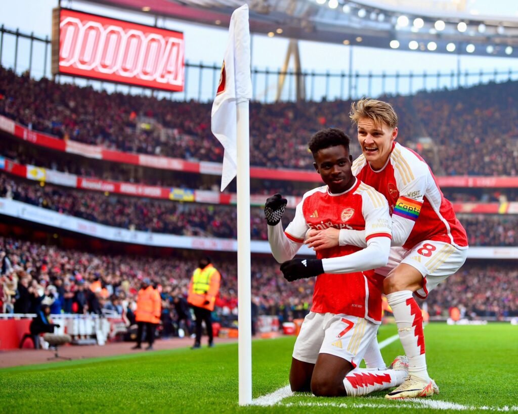 Bukayo Saka has completed 200 Premier League matches