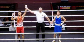 Pawan Bartwal Stuns Second Seed Nursultan to Enter Semifinals at World Boxing Cup Finals
