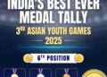India Shines Bright at 2025 Asian Youth Games; PM Modi Congratulates Young Athletes