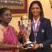 India Women World Cup Champions Honoured by President