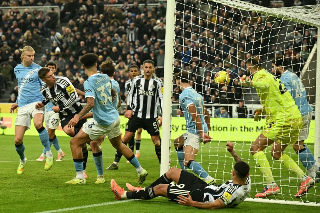 Manchester City were beaten 2-1 by Newcastle United