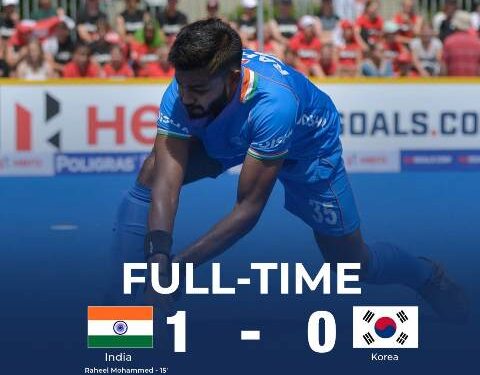 India Begin Sultan Azlan Shah Cup 2025 Campaign with Gritty 1–0 Win Over Korea
