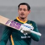 Quinton de Kock slammed a solid 123* versus Pakistan