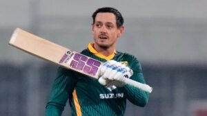 Quinton de Kock slammed a solid 123* versus Pakistan