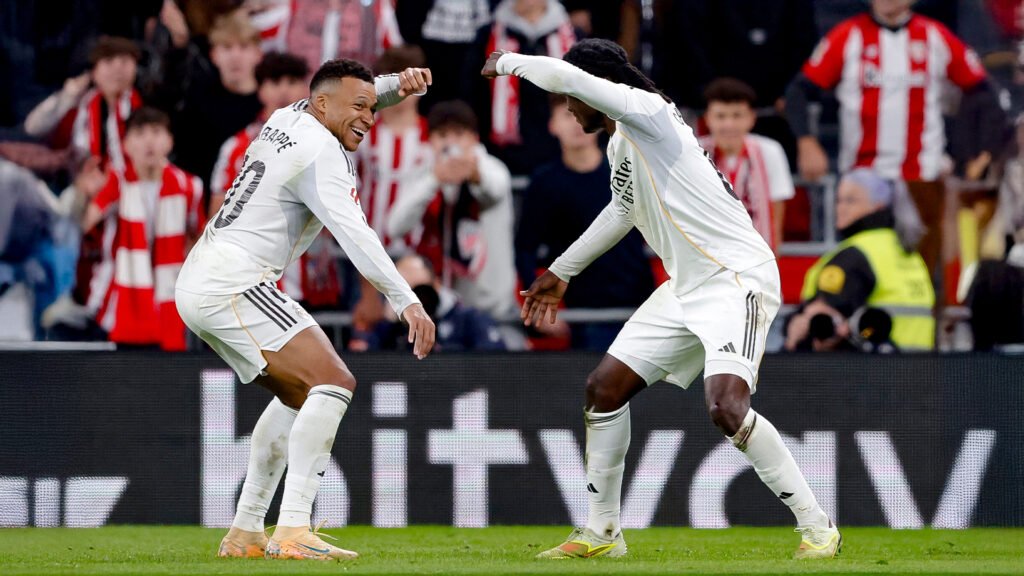 Mbappe scored a brace against Athletic Club