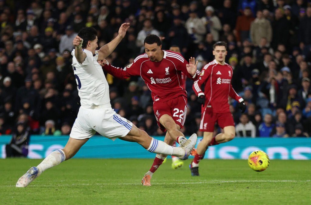 Liverpool were held 3-3 by Leeds