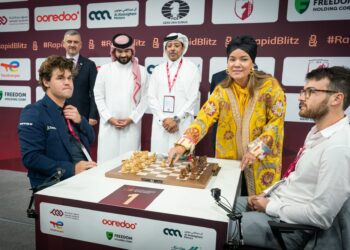 Carlsen, Gukesh, Arjun Lead Early Surge at World Rapid Chess Championship in Doha