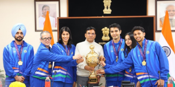 Sports Minister Felicitates Indian Squash Team After Historic World Cup Triumph in Chennai