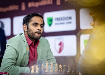 Arjun Erigaisi Delivers Commanding Show, Joint Leader at World Blitz