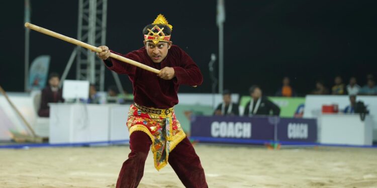 Part-Time Hawker Raja Das Wins Gold At Khelo India Beach Games In Pencak Silat