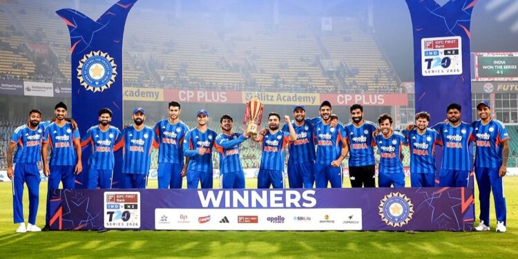 India clinch T20I series with emphatic 46-run win over New Zealand