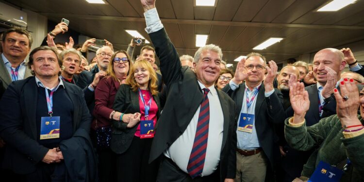 Laporta secures another term as Barcelona president