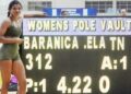 Baranica Elangovan Sets National Record in Pole Vault at Indoor Championships