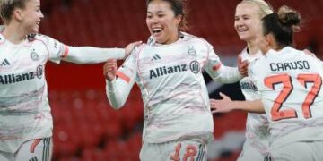 Bayern Edge Manchester United in Thriller; Barcelona, Arsenal Take Control in UWCL Quarterfinal First Legs