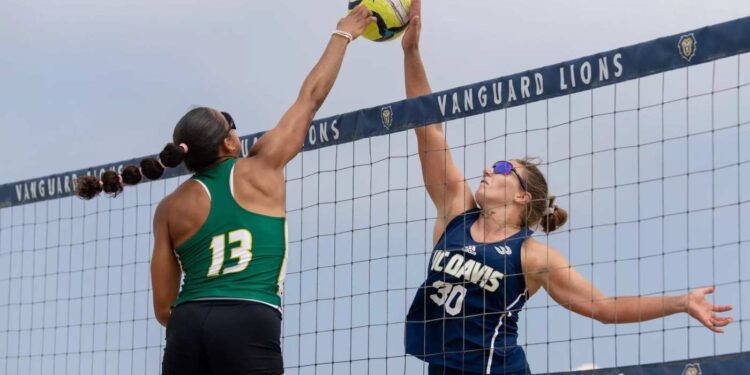 UC Davis Women’s Beach Volleyball Sweeps Vanguard and Concordia Irvine