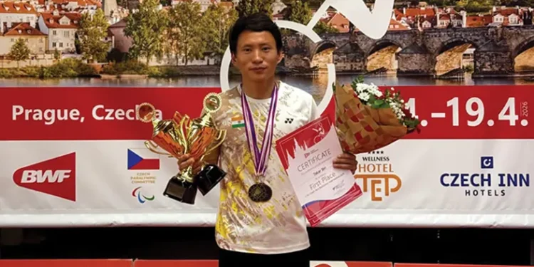 Biri Takar Dominates at Czechia Para Badminton International with Two Golds and a Bronze