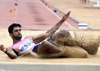 Indian Athletics Series-1: Sreeshankar and Ancy Sojan Soar to Victory in Long Jump