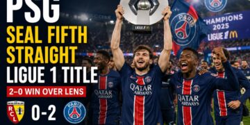 PSG Seal Fifth Straight Ligue 1 Title After Confident 2–0 Win Over Lens