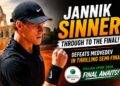Jannik Sinner Battles Past Daniil Medvedev To Reach 2026 Italian Open Final
