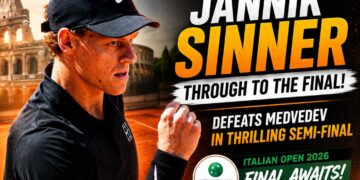 Jannik Sinner Battles Past Daniil Medvedev To Reach 2026 Italian Open Final