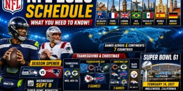 NFL 2026 Schedule Unveiled: Record International Games, Christmas Triple-Header & Super Bowl Rematch
