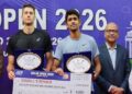 Siddhant Banthia and Alexander Donski Win ATP Challenger Doubles Title