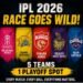 IPL 2026 Playoff Race Goes Down to the Wire as Five Teams Battle for One Remaining Spot