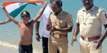 7-Year-Old Ishank Singh Becomes Youngest to Cross Palk Strait