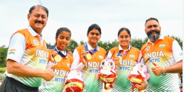 Indian Women Stun South Korea to Assure First Medal at Archery World Cup