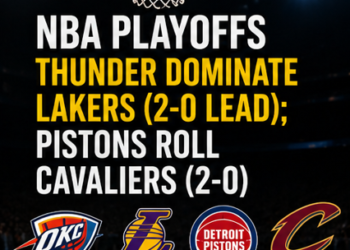 Thunder, Pistons Seize Control as Young NBA Contenders Rewrite Playoff Script