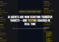 AI Agents Are Now Scouting Transfer Targets — And Texting Coaches in Real Time