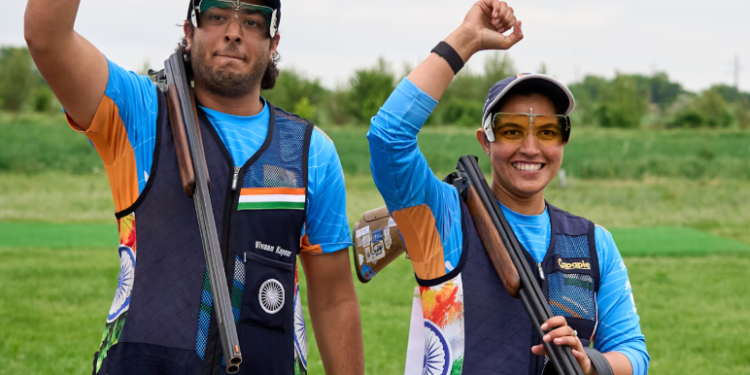India’s Neeru And Vivaan Clinch Trap Mixed Team Bronze At ISSF World Cup