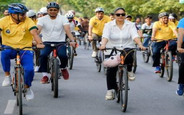 Recreational Activities Add Vibrancy To 74th Edition Of Fit India Sundays On Cycle