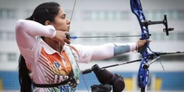 Simranjeet Kaur Storms into Semifinals at Archery World Cup Stage 2 in Shanghai