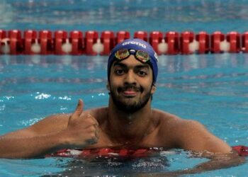 Srihari Natraj Smashes National Record, Clinches 50m Backstroke Gold at Senior Swimming Nationals